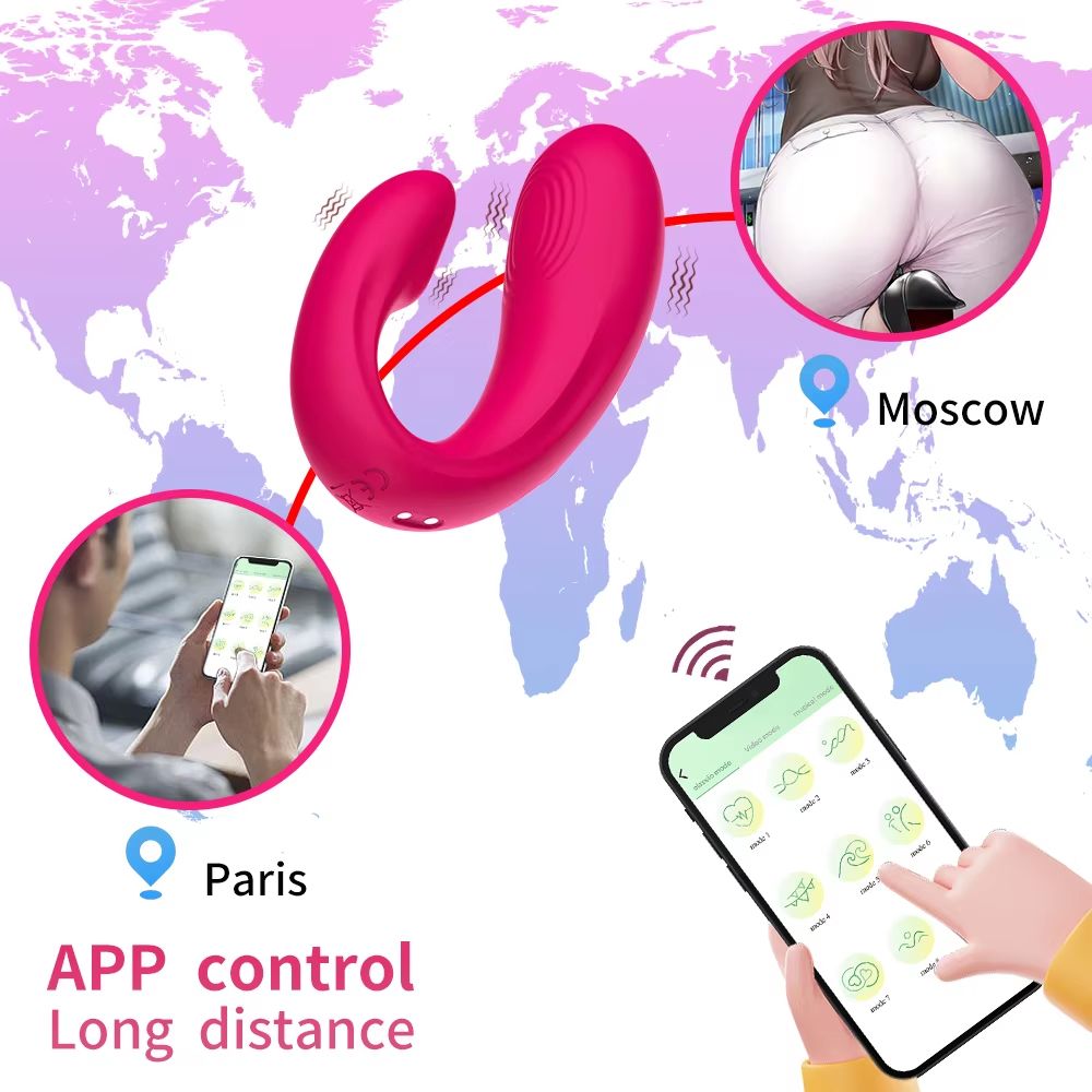 App Control Rechargeable Silicone G-spot Vibrator Liquid Waterproof